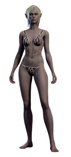 Minthara wearing her underwear