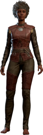 Leather Armour Flaming Fist Human Front
