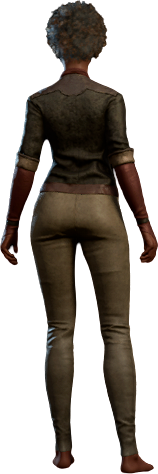 Solemnity Outfit in Gold Medallions Human Back