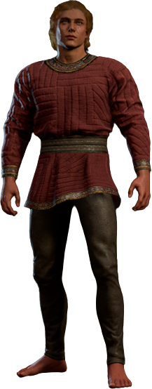 Comfortable Red Shirt High Elf Front