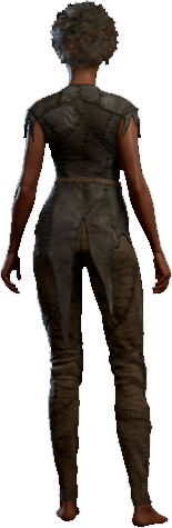 Rustic Dark Outfit Human Back