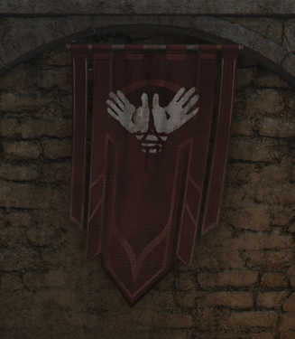 Flag of Ilmater in the Open Hand Temple