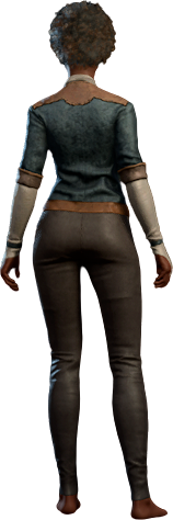 Solemnity Outfit in Blue Human Back