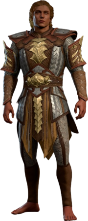 Scale Mail +2 High Elf Front