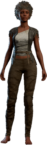 Rustic Dark Outfit Human Front