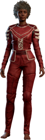 Scarlet Leather Armour Human Front