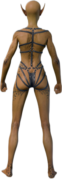 Black Underwear Githyanki Back