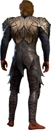 Drow Studded Leather Armour Commander High Elf Back