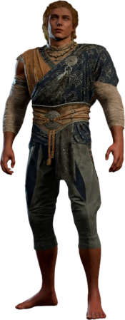 Garb of the Land and Sky Half-Elf Front