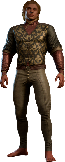 Solemnity Outfit in Gold Medallions High Elf Front