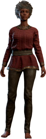 Comfortable Red Shirt Human Front