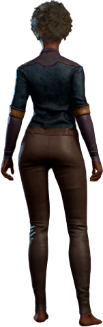 Solemnity Outfit in Purple Human Back