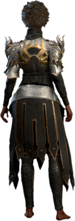 Dark Justiciar Half-Plate Rare Human Back