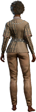 Splendid Beige Outfit Human Back