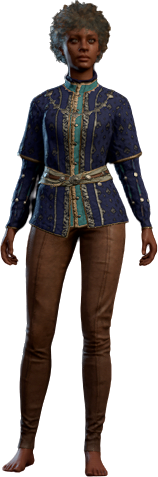 Delicately Constructed Outfit Human Front
