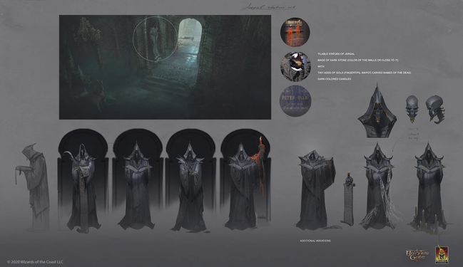 Concept art of Jergal's statue.
