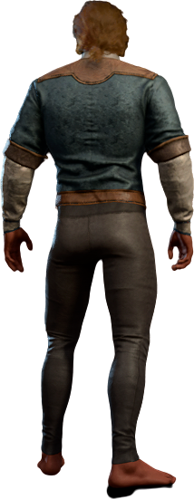 Solemnity Outfit in Blue High Elf Back