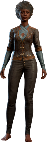 Raffish Chestnut Outfit Human Front