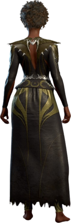 Viconia's Priestess Robe Human Back