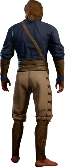Swarthy Wayfarer in Blue High Elf Back
