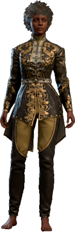 Eminent Obsidian Outfit Human Front