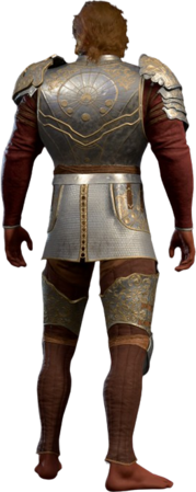 Half Plate Armour +1 High Elf Back