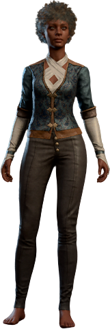 Solemnity Outfit in Blue Human Front