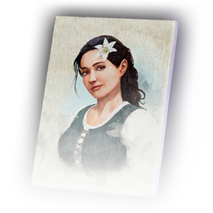 Painting of a Smiling Maiden image
