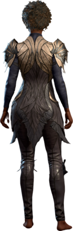 Drow Studded Leather Armour Commander Human Back