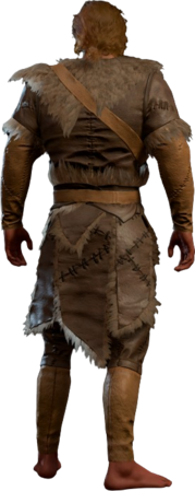 Hide Armour +1 High Elf Back
