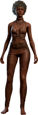 Leathery Garb Human Front