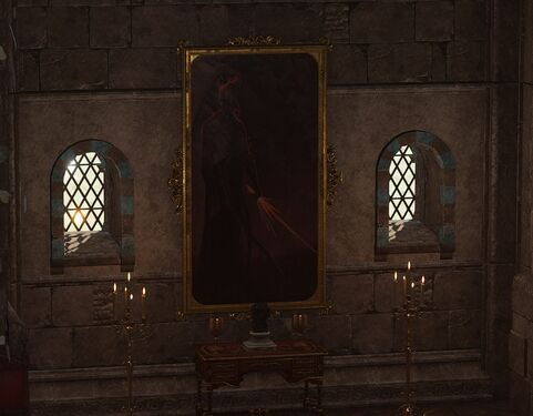 Portrait of Bane inside Gortash's Office mezzanine.