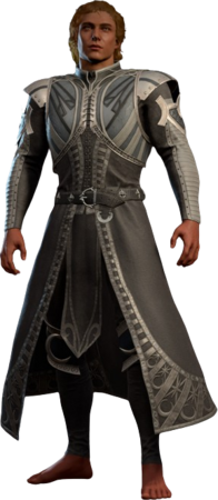Moon Devotion Robe Half-Elf Front