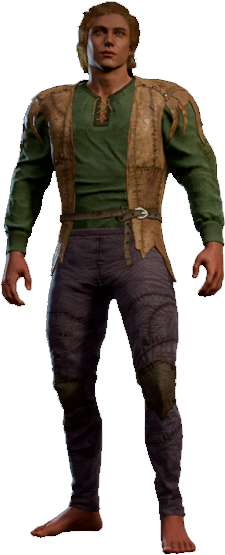 Scruffy Vagabond Clothes High Elf Front