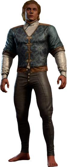 Solemnity Outfit in Blue High Elf Front