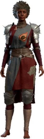 Flame Enamelled Armour Human Front