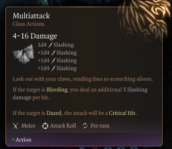 Multiattack ability tooltip