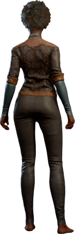 Raffish Chestnut Outfit Human Back