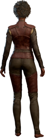 Leather Armour Flaming Fist Human Back