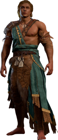 Barbarian Clothes Half-Elf Front