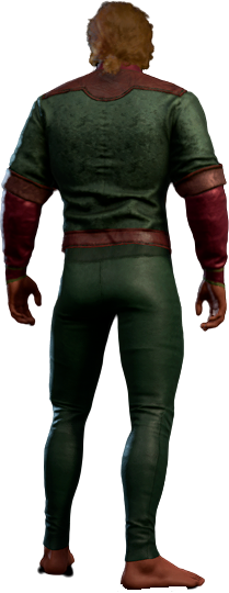 Solemnity Outfit in Green High Elf Back